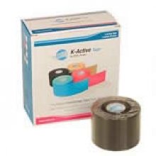 Kinesiology Tape Black 5cm x 5m from PhysioOnline.ie - Physiotherapy Ireland
